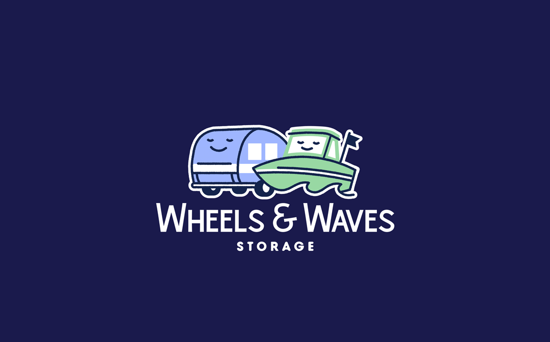 Wheels & Waves Logo Design